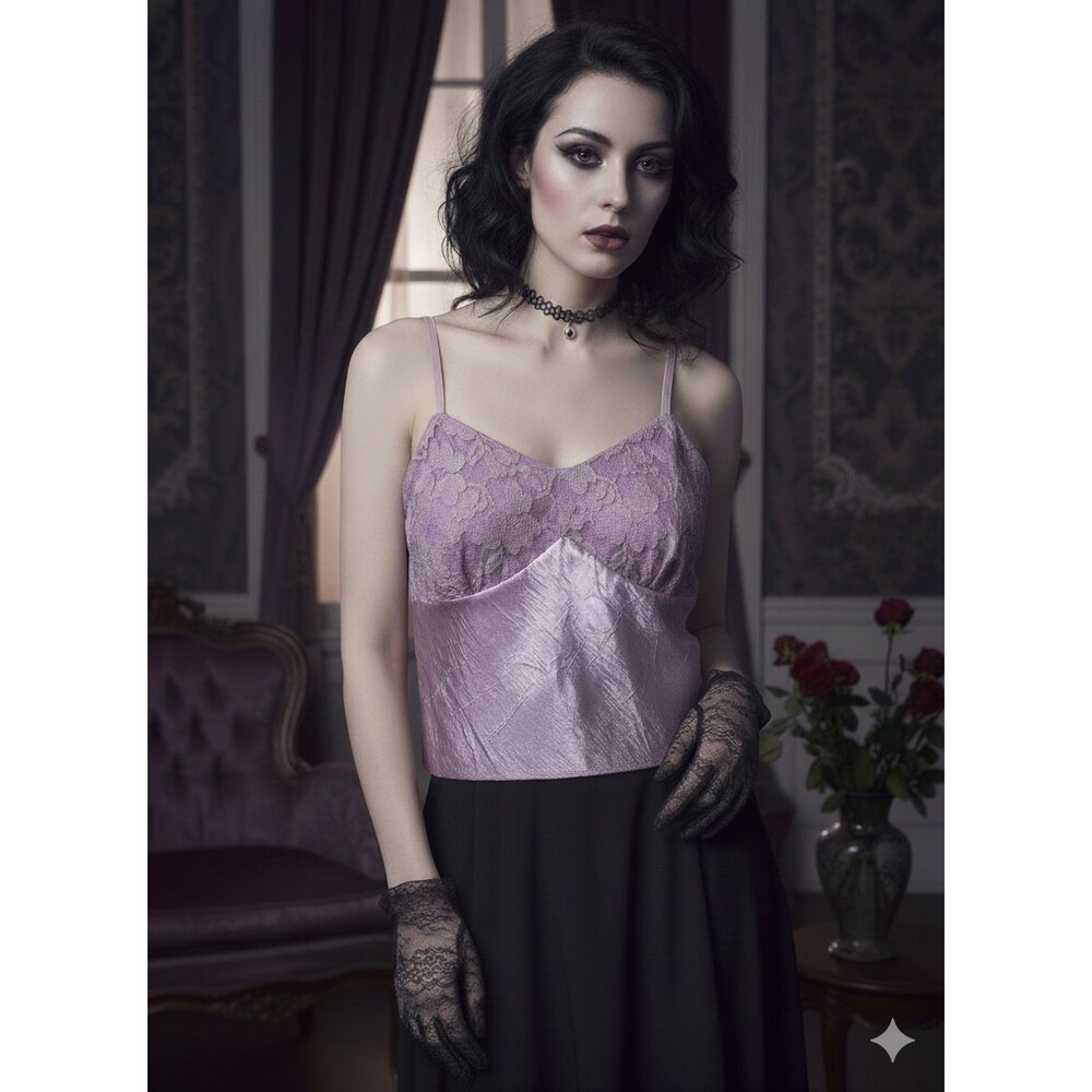 Studio 1940 Y2K Lace Babydoll Top Womens Size 18/20 Fairy Goth Romantic Soft - Picture 1 of 9